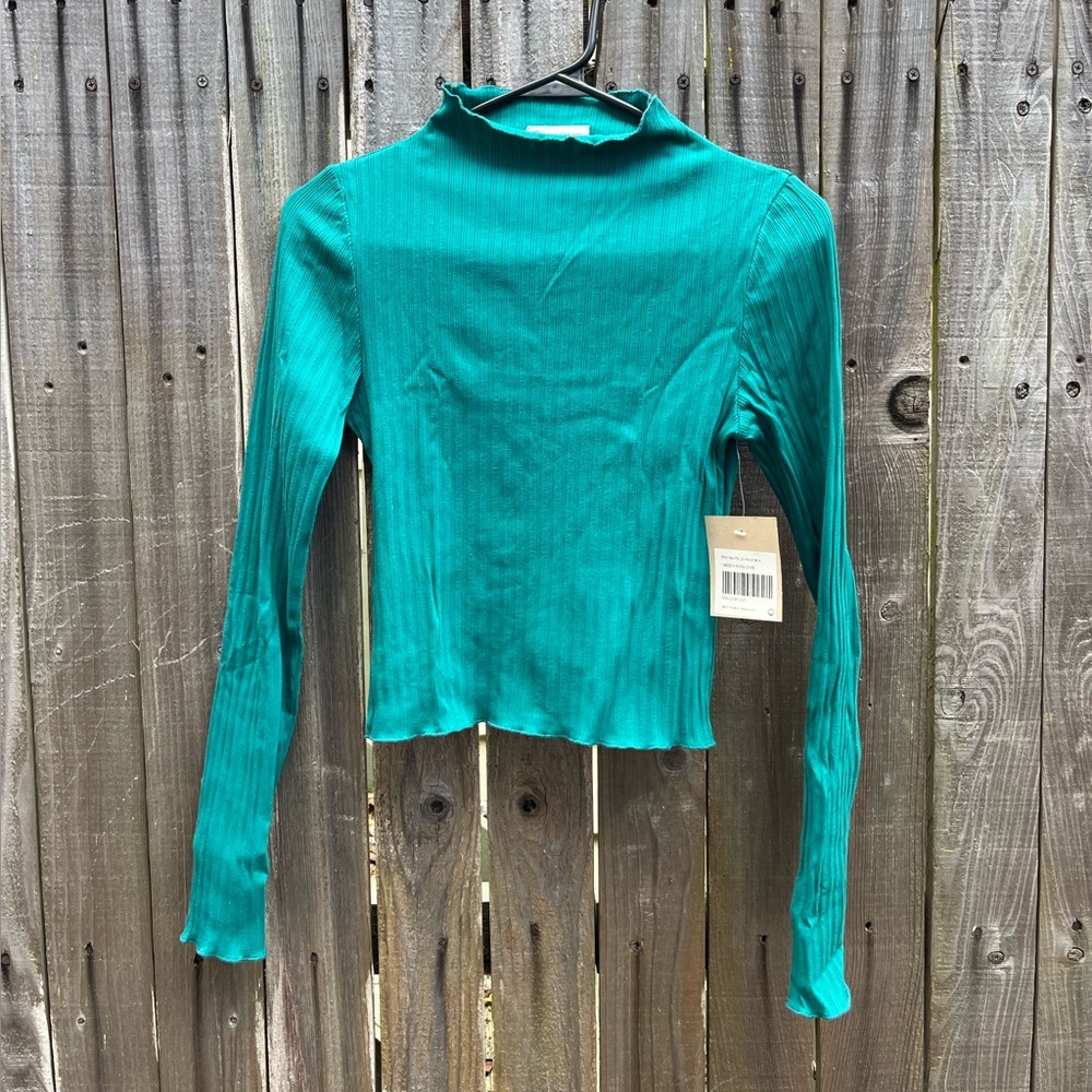 For Day Effortless Rib Long Sleeve Mock Neck